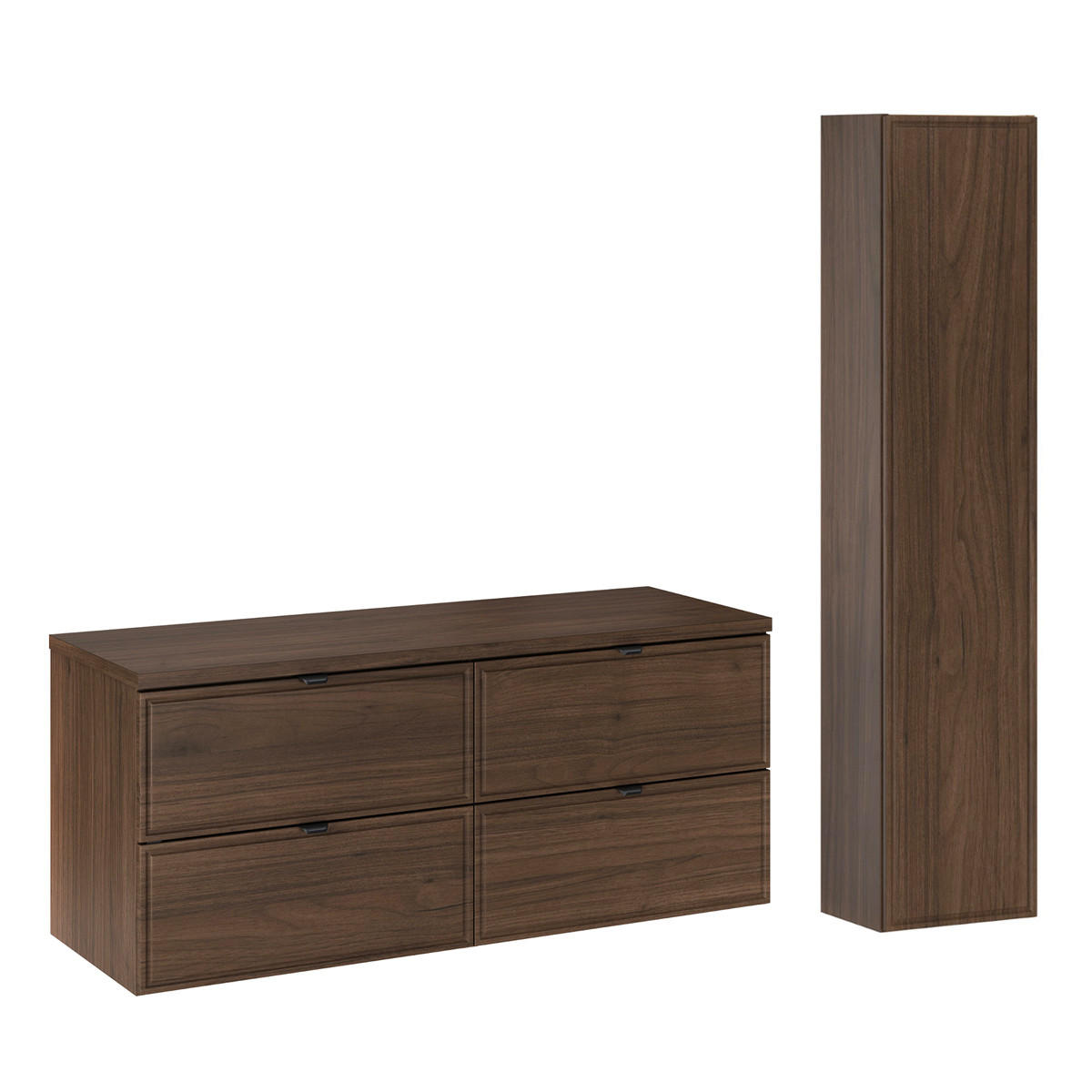 SKŘÍŇKA POD UMYVADLO 120cm Elias 2er-Set Dřevo - hnědá, kompozitní dřevo (120/52.2/46cm) - Petits-meubles