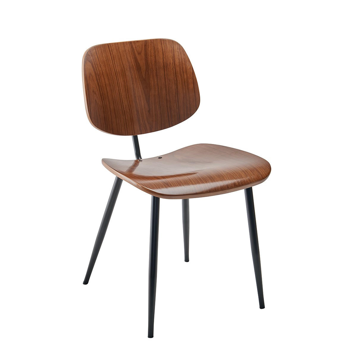 STÜHLE Finishing Olympia Nussbaum - Menge von 2 - 46/77/77 cm - Nussbaumfarben, Holz (77/77/46cm) - Signature