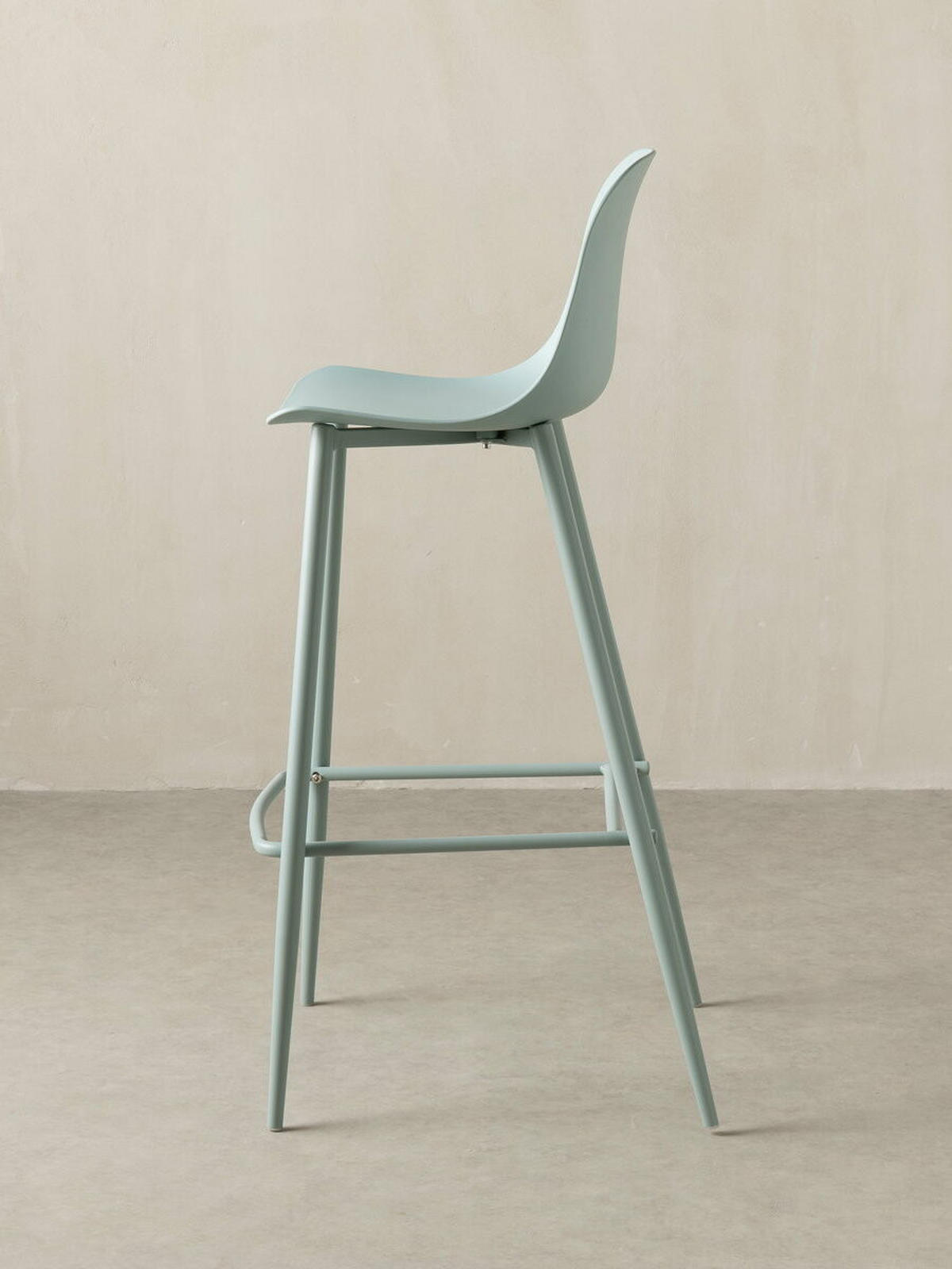 BARHOCKER Lein Grün 49.5 cm x 101.5 cm - Grün, Kunststoff (49/101/48cm) - Kenay Home