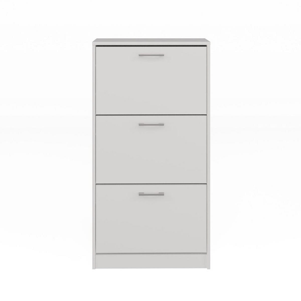 DULAP PENTRU ÎNCĂLȚĂMINTE Alb 60/116/28 - alb, compozit lemnos (60/116/28cm) - RAUMHIRSCH FURNITURE