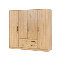 DREHTÜRENSCHRANK VANO 200/190/56cm 4-türig Eiche Artisan - Eiche Artisan, Holzwerkstoff (200/190/56cm) - MASSENO