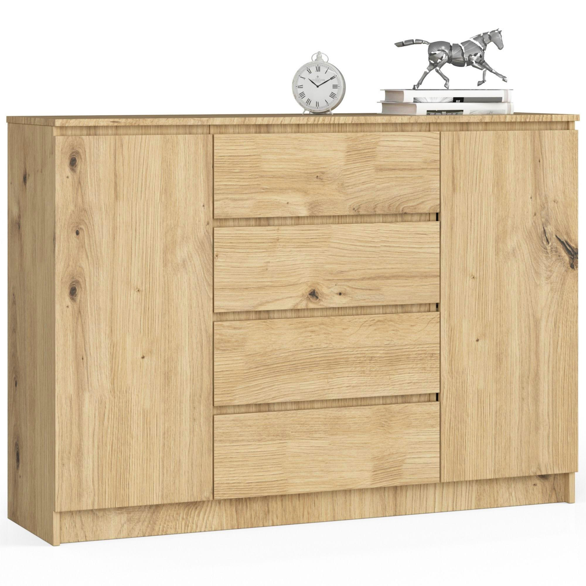 KOMMODE Eiche Artisan 138x40x99 cm - Eiche Artisan, Holzwerkstoff (138/99/40cm) - Akord
