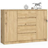 KOMMODE Eiche Artisan 138x40x99 cm - Eiche Artisan, Holzwerkstoff (138/99/40cm) - Akord