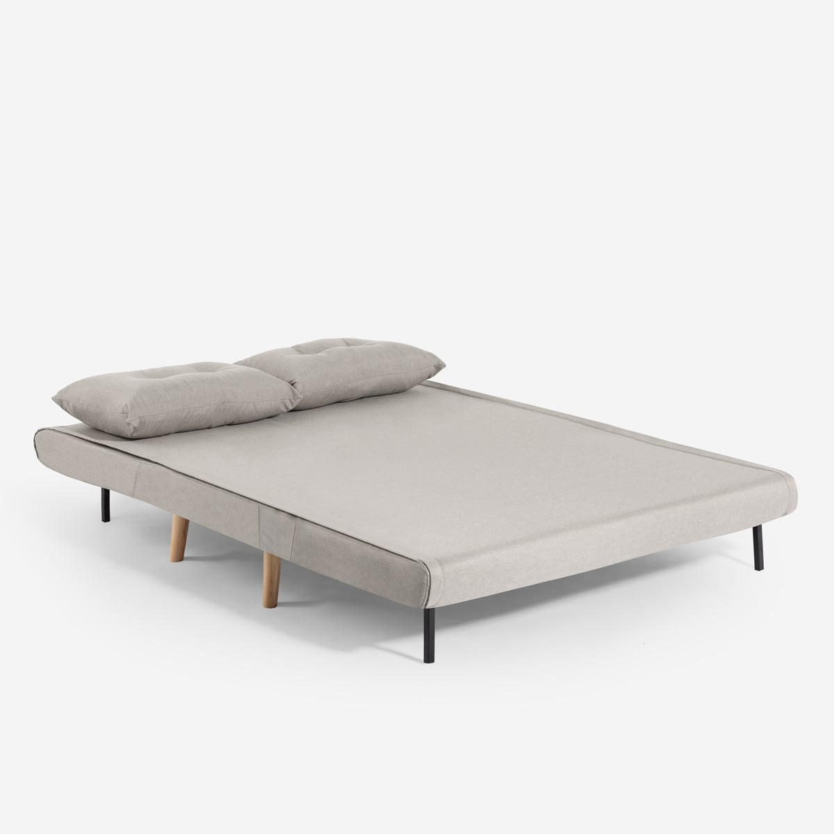 SCHLAFSOFA 2-Sitzer Elettra - Grau - Grau, Textil (135/83/190cm) - Pasmara