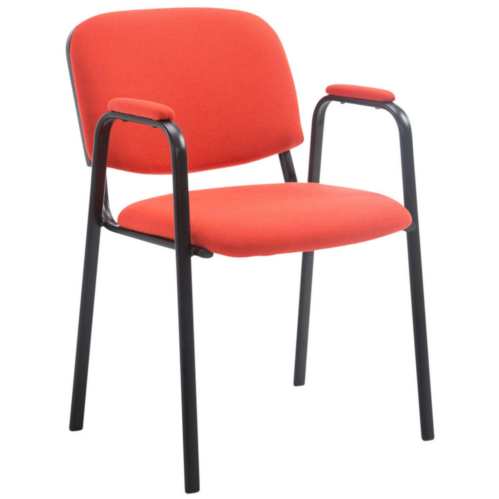 Thumbnail - CLP Besucherstuhl, Rot, Textil, 53x79x55 cm, Arbeitszimmer, Besucherstühle