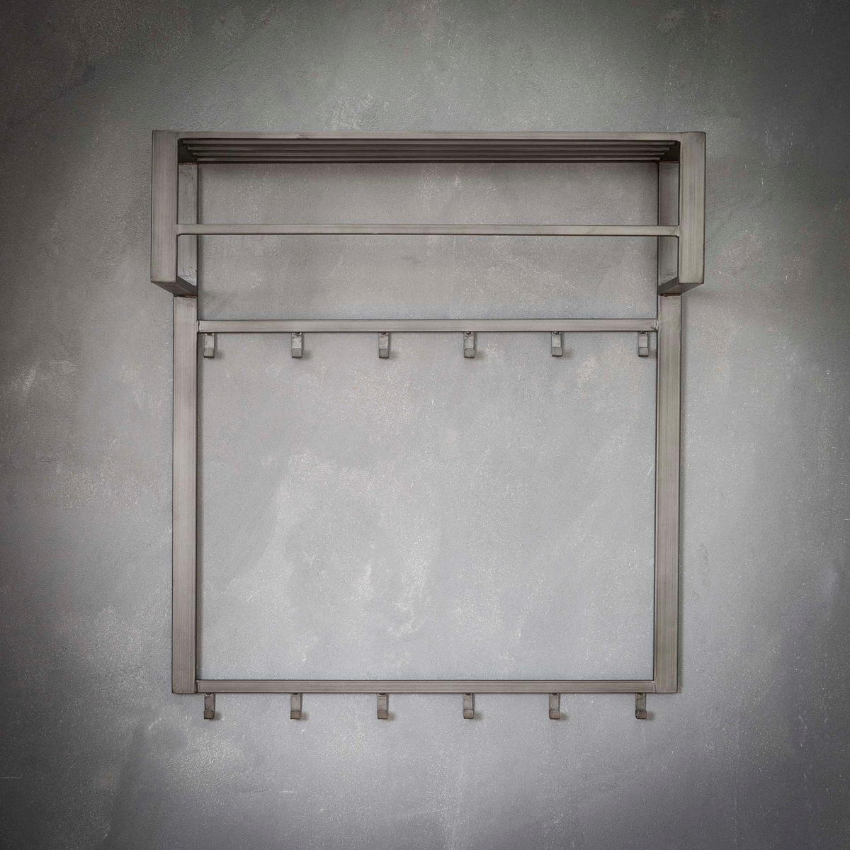 WANDGARDEROBE Lilly Grau 80/30/89 cm - Grau, Metall (30/89/80cm) - Hoyz Collection