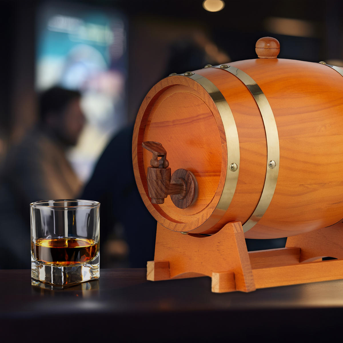 DREVENÉ súd - svetlohnedá, kov/drevo (18.5/25/28cm) - Relaxdays