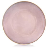 SPEISETELLER Glaze flach rosa - Pink, Keramik (27/27/3.5cm) - Orion 