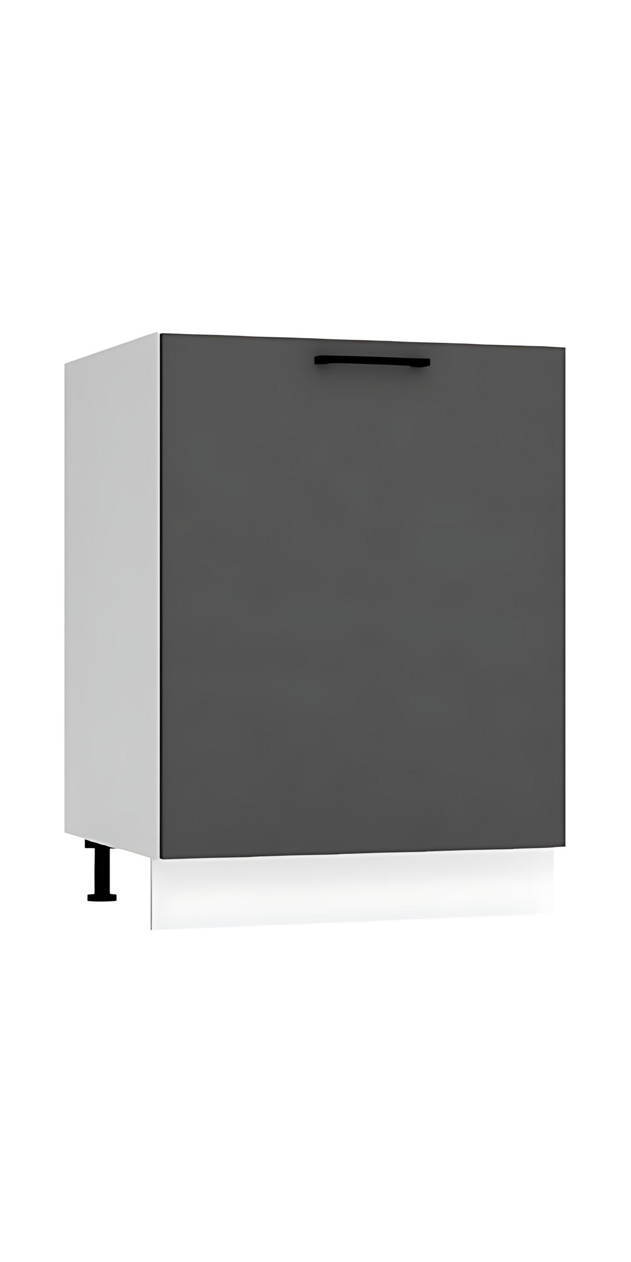 SPÜLENUNTERSCHRANK D60ZL S/1 - Morvex - Robust & langlebig, mit 1 Schublade - Anthrazit, Holz/Metall (60/82/52.4cm) - ROYAL24_MARKT