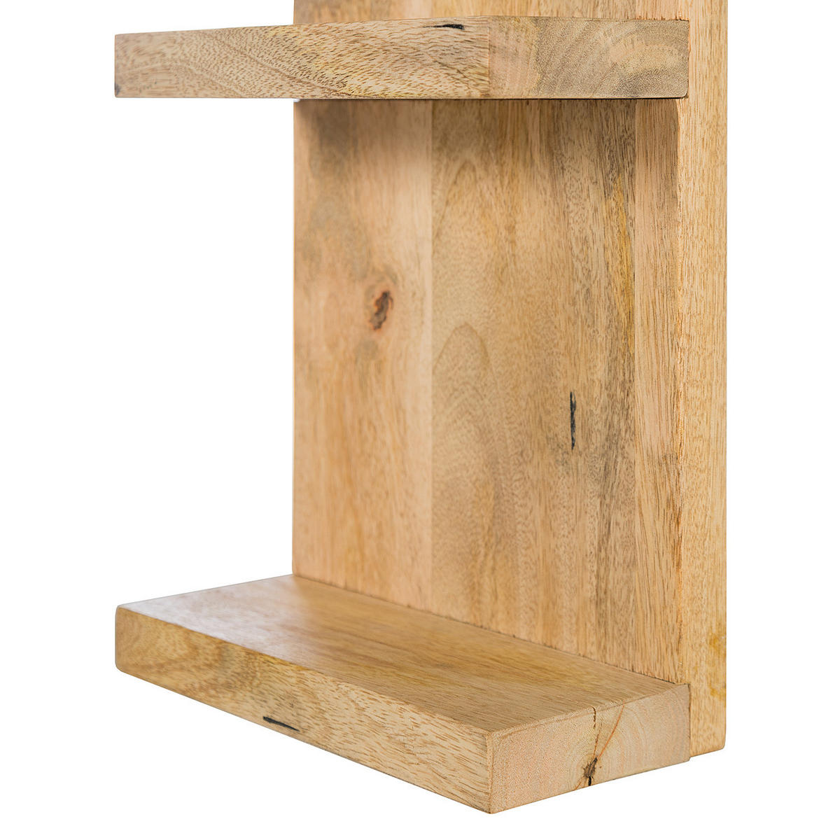 BADREGAL - Mango massiv - Braun, Holz (23/70/12cm) - home24