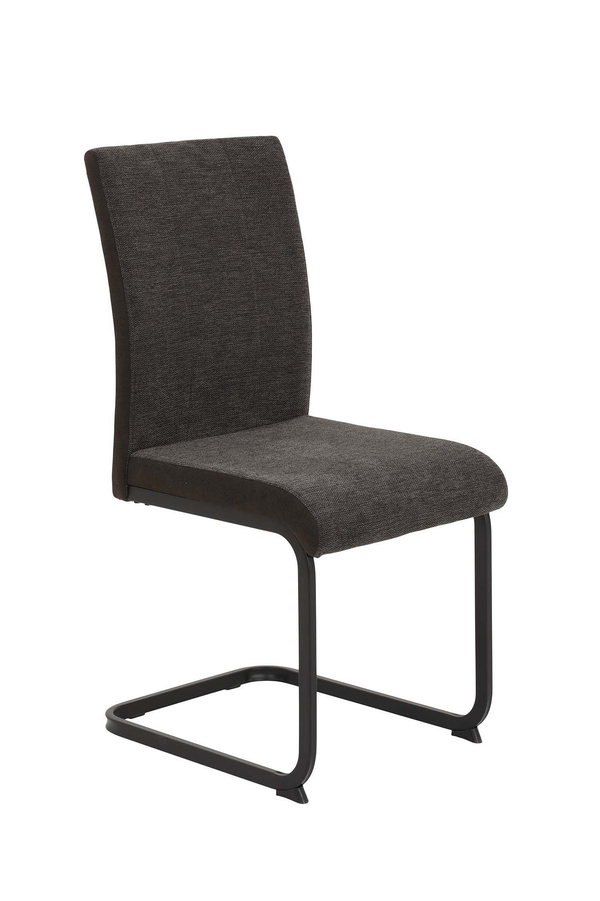 SCHWINGSTUHL 2 Stück Linn - Webstoff Braun - Schwarz/Braun, Textil/Metall (43/92/52cm) - Hela Vertriebs GmbH