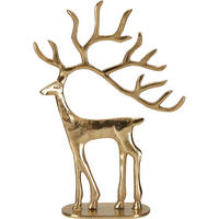WEIHNACHTSFIGUR Rentier Metall 31 cm - Goldfarben, Metall (23/31.5/8cm) - Home Styling Collection
