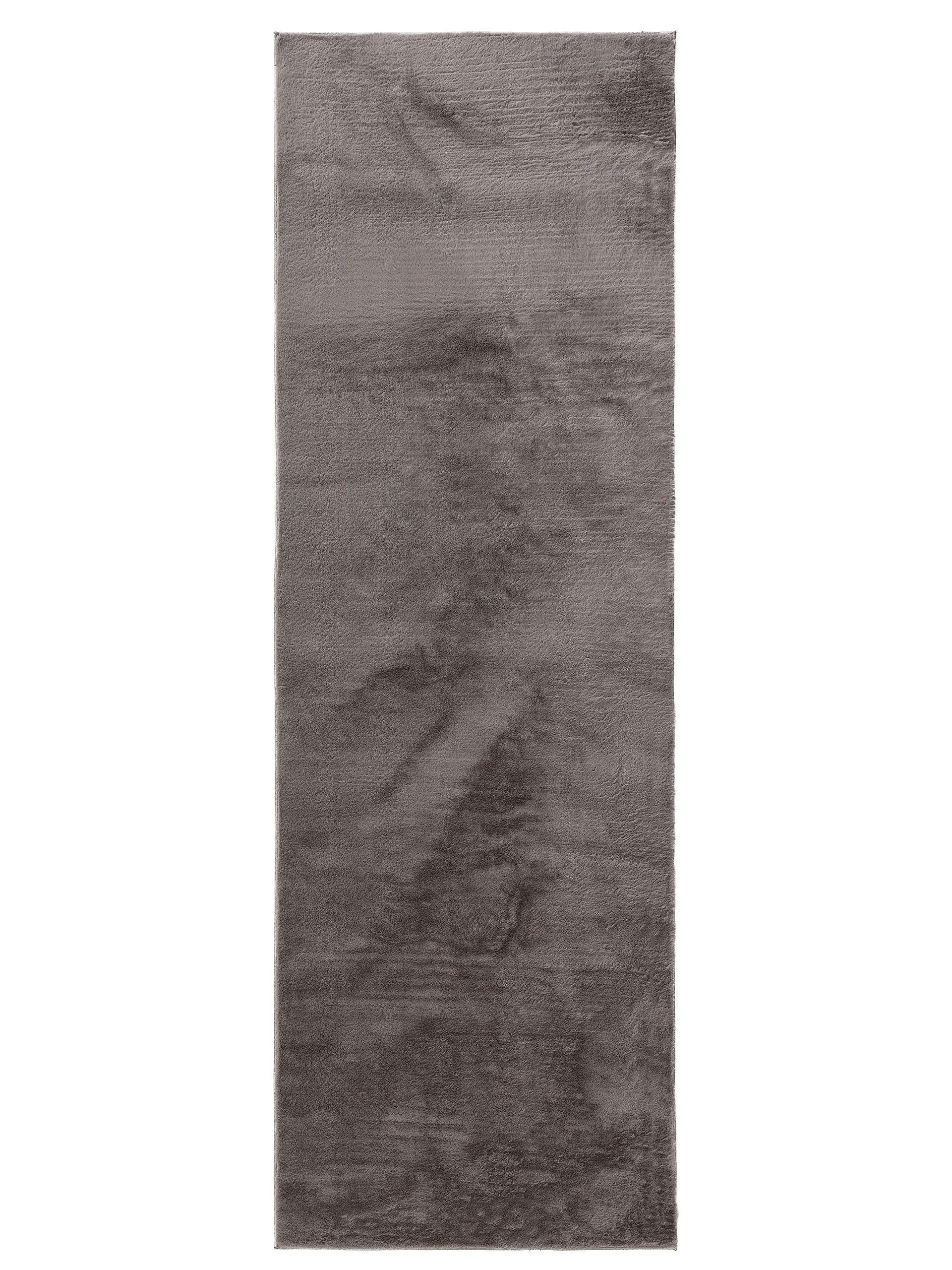 KUNSTFELLTEPPICH Furry Grau 70x200 cm - Grau, Kunststoff (70/200cm) - benuta