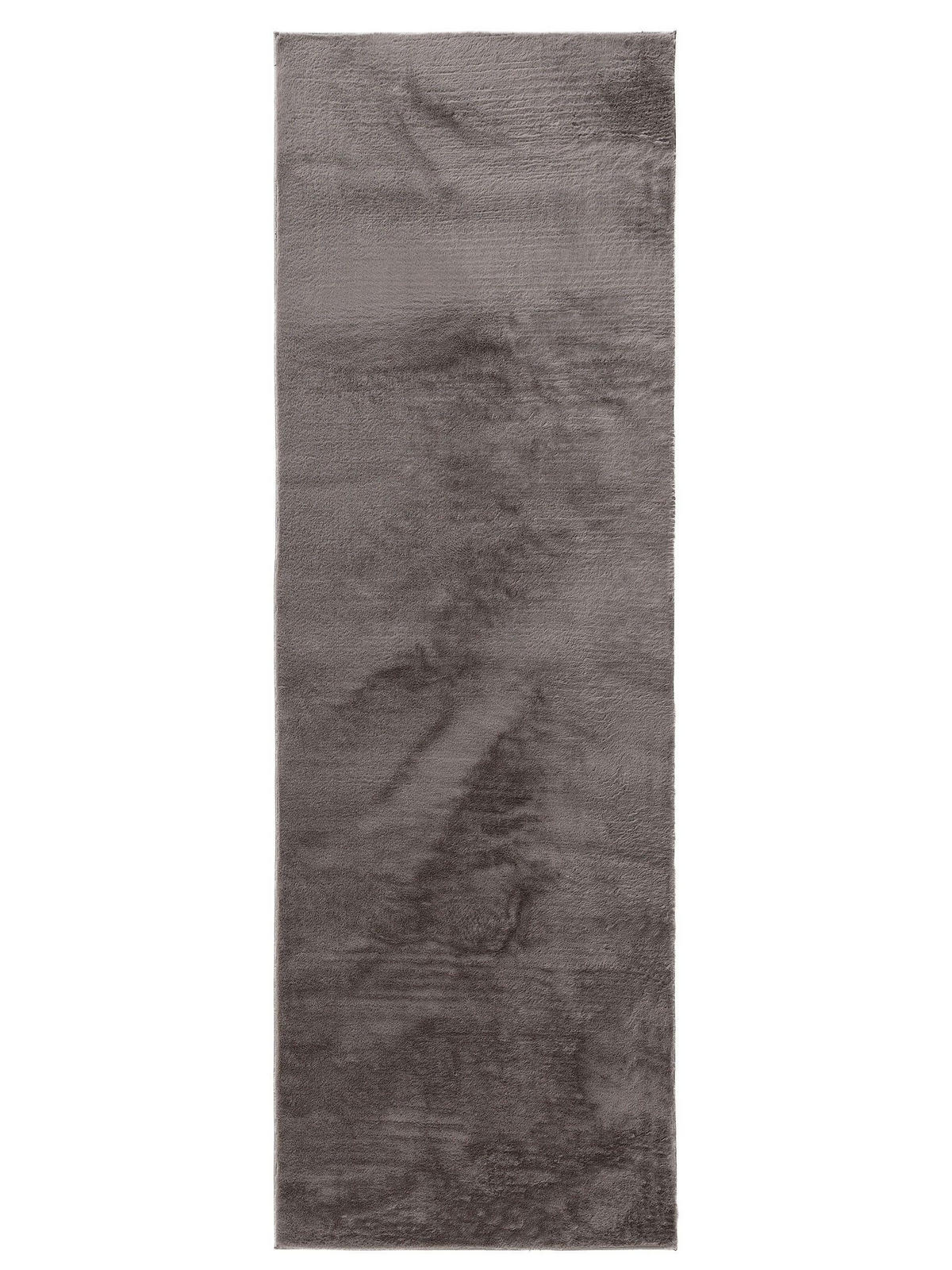 KUNSTFELLTEPPICH Furry Grau 80x300 cm - Grau, Kunststoff (80/300cm) - benuta