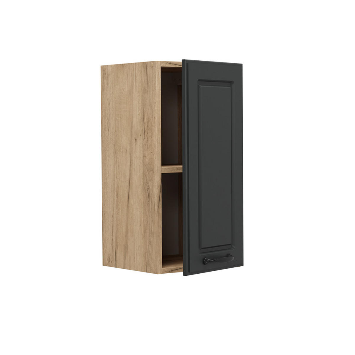 HÄNGESCHRANK R-Line Anthrazit Landhaus 30 cm - Honigeiche/Anthrazit, Holzwerkstoff (30/60/31cm) - Vicco