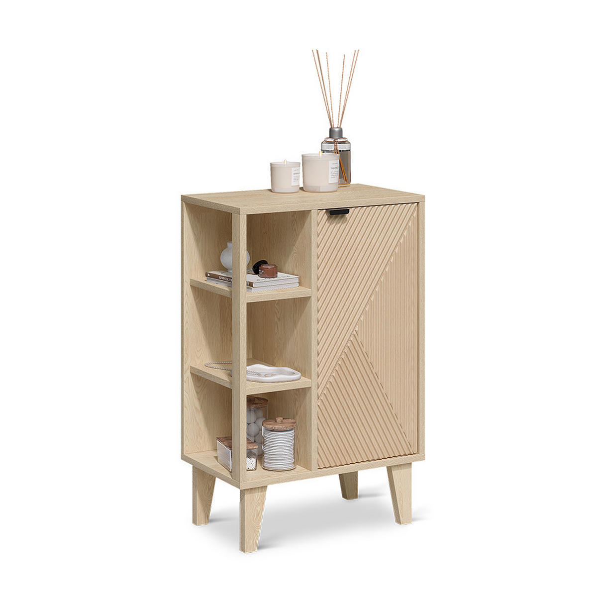 MIDISCHRANK Arven, Eiche, 50 x 78 cm - Eichefarben, Holzwerkstoff (50/78/30cm) - Vicco