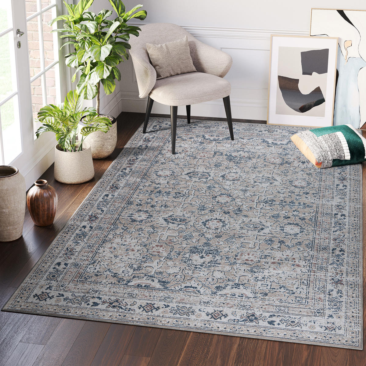 TEPPICH RITZ Beige 120/170 cm - Beige, Textil (120/170cm) - Tapiso