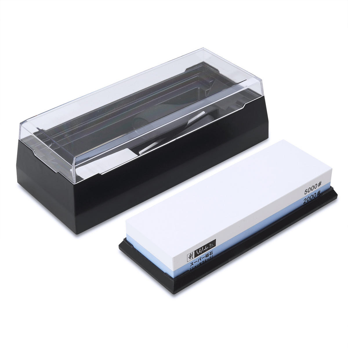 SCHLEIFSTEIN 2000/5000 - Weiß, Kunststoff - Wakoli