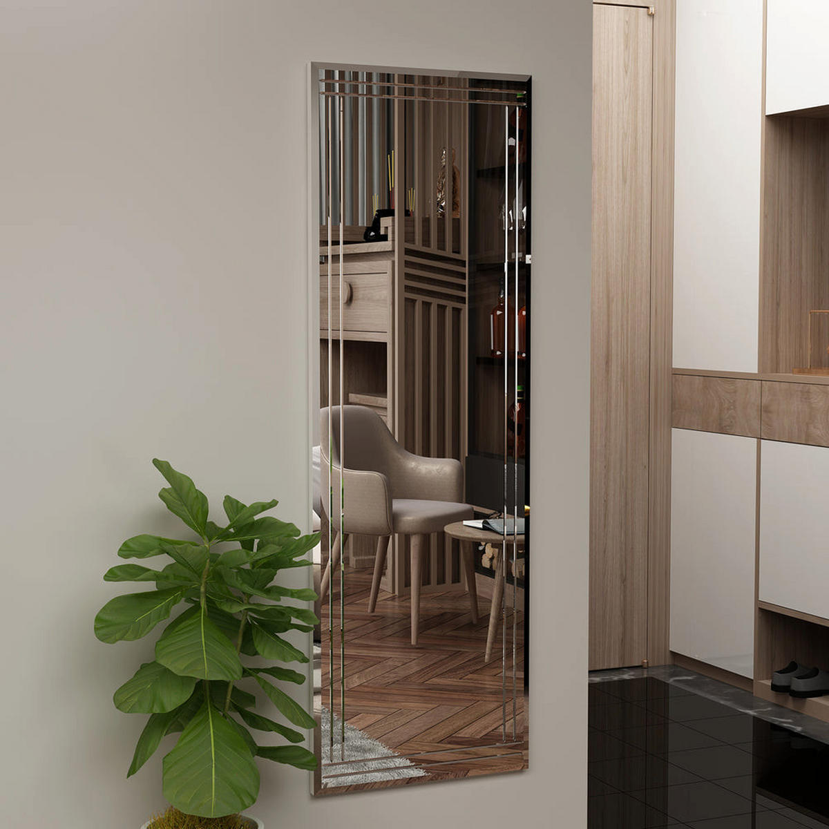 SPIEGEL Buhem 40x120cm - Transparent, Kunststoff (120/40/3.5cm) - moebel17