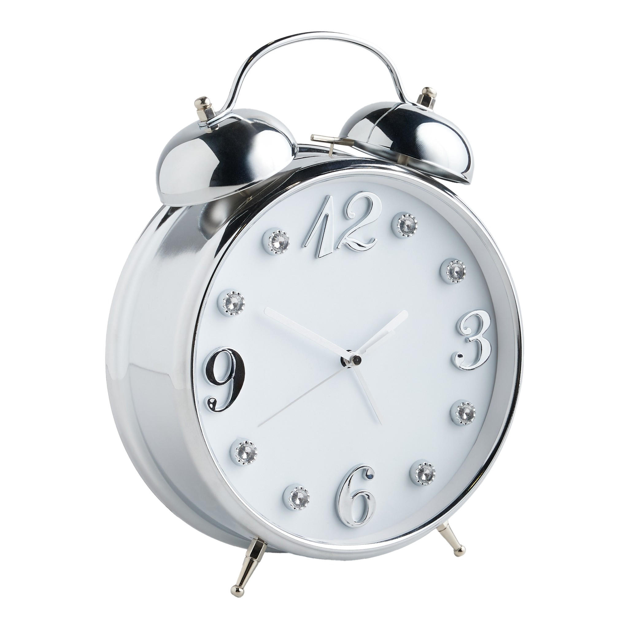 STANDUHR Diamondo - Weiß, Metall (23/30/23cm) - home&you