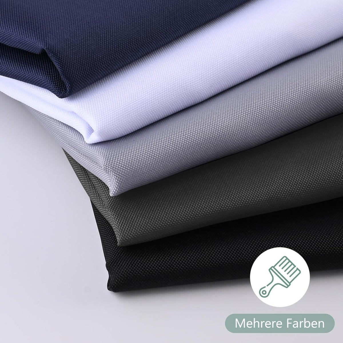 DUSCHVORHANG 180 x 200 cm Schwarz Wasserabweisend Anti-Schimmel - Schwarz, Textil (180/200cm)