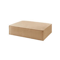 POLSTERHOCKER CARMO Braun Flachgewebe - Dunkelbraun/Braun, Textil (145/43/100cm) - KAWOLA