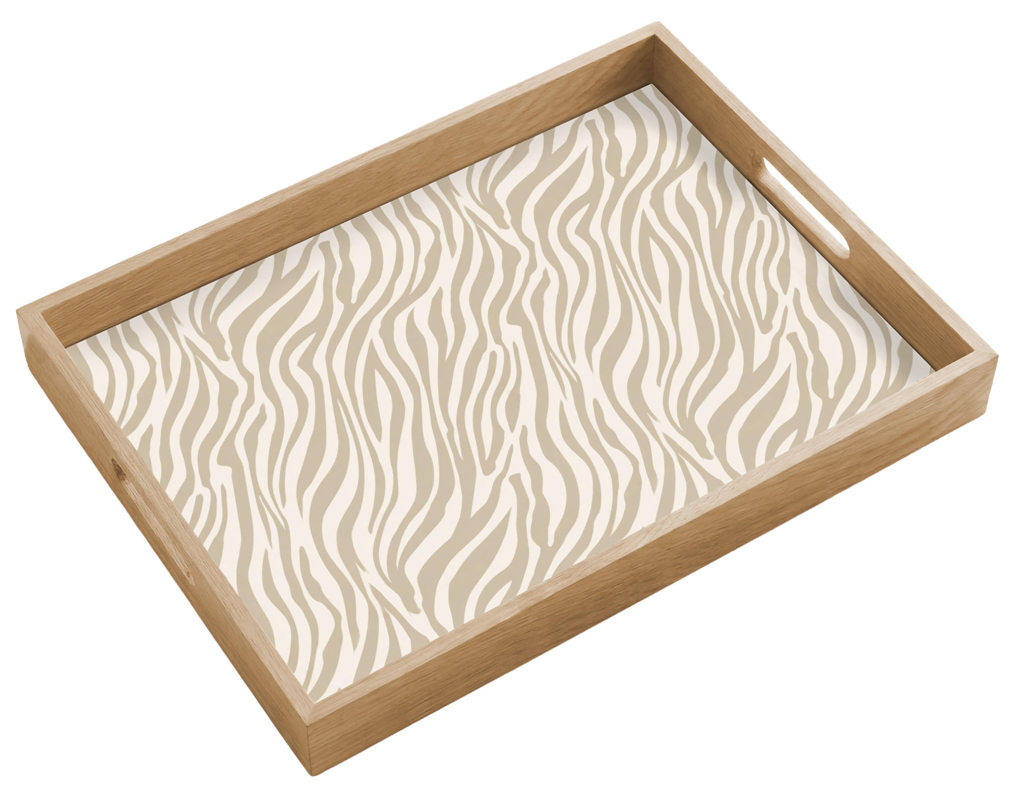 OnlyWow SERVÍROVACÍ PODNOS Zebra - vzor - béžová 50x35 cm