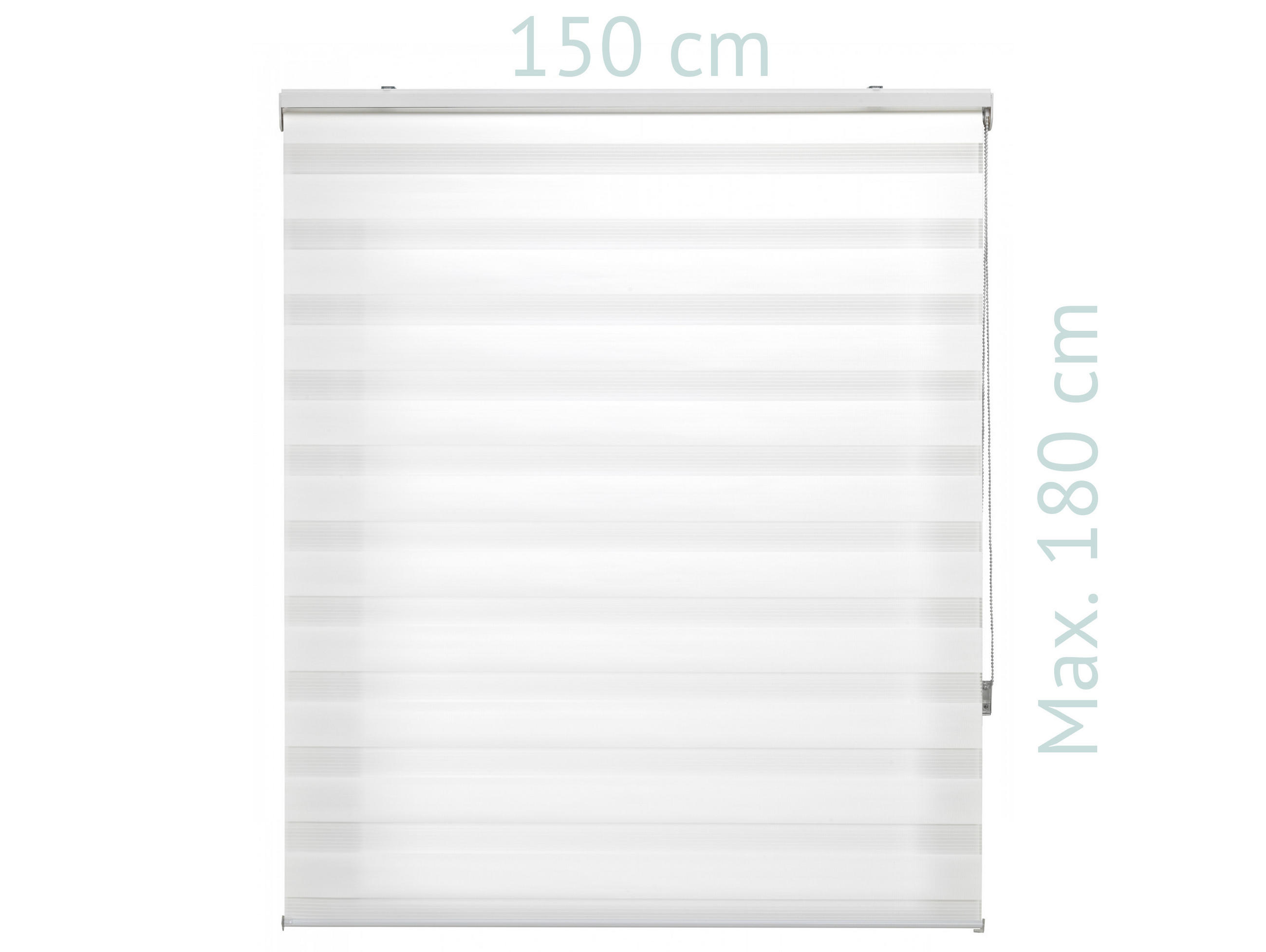 ROLLO Polyester Transluzent Cream 150x180 - Creme, Textil (150/180/1cm) - Purline