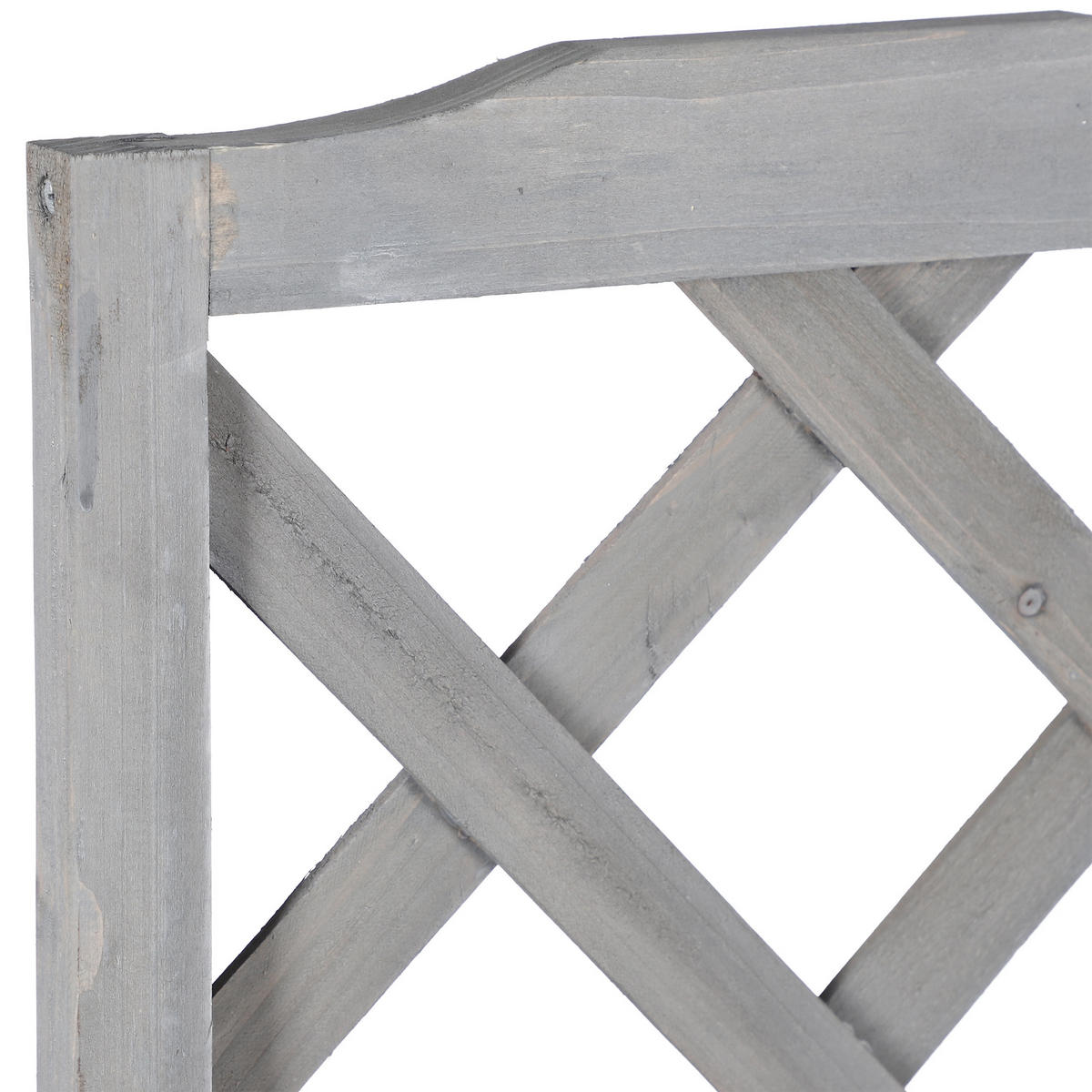 RANKKASTEN - Grau, Holz (36/90/36cm) - Relaxdays