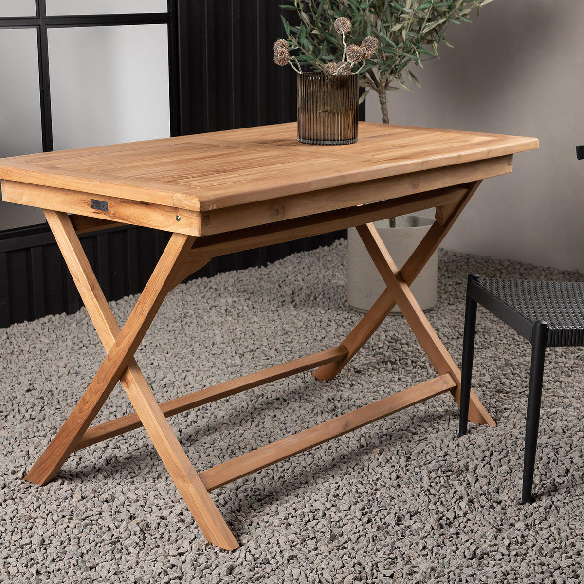 GARTENTISCH - Beige - Holz teilmassiv - 70 x 75 x 120 cm - Beige, Holz (120/70/75cm) - home24