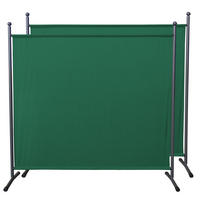 PARAVENT 2 Stück 1-tlg. 180x178 cm Grün - Grün, Metall (178/180cm) - QUICK STAR