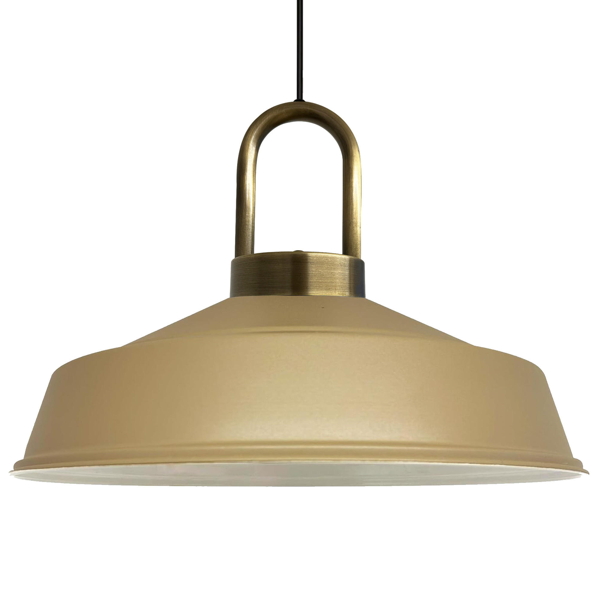 PENDELLEUCHTE Lockra - Beige, Metall (40/40/32cm) - Bamyum