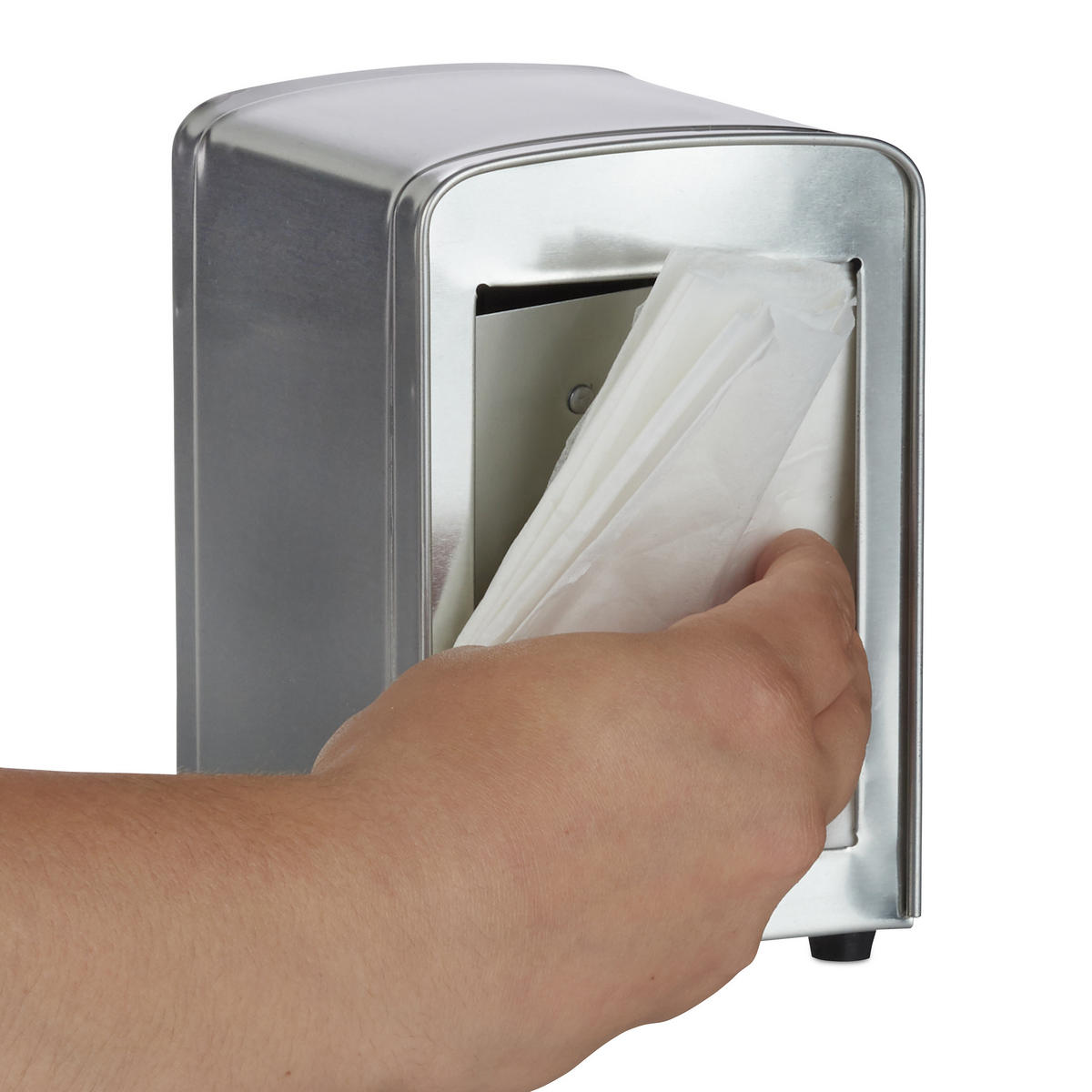 SERVIETTENSPENDER - Silberfarben, Metall (9.5/15/11cm) - Relaxdays