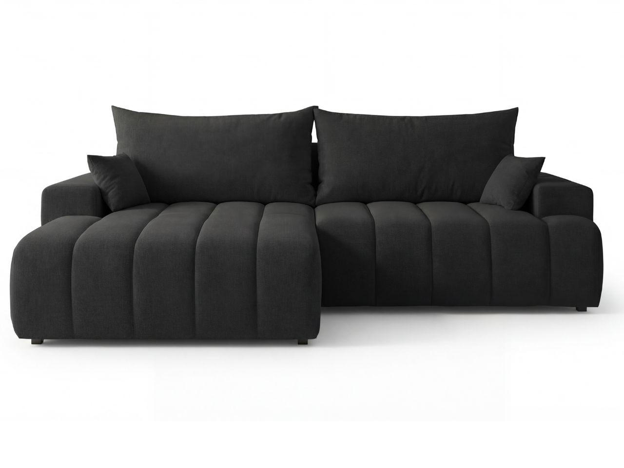 ECKSOFA Caleo Schwarz Links - Schwarz, Holz/Textil (270/170cm) - Graingold