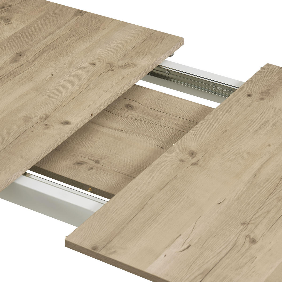ESSTISCH OSKAR 120-160/80/76 cm Sandeiche - Sandfarben, Holz (80/120/76cm) - B&D Home