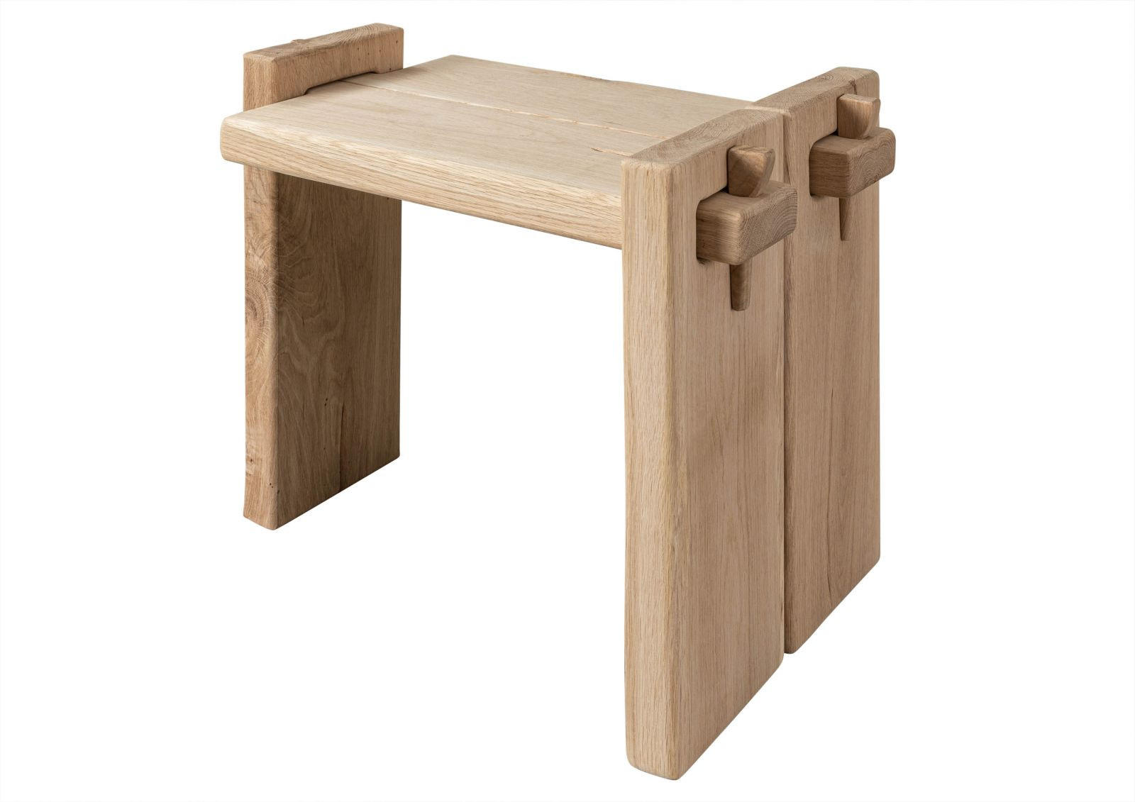 NACHTTISCH Eiche 56x34x45 natur geölt OAK HEART #11 - Braun, Holz (56/45/34cm) - Massivmoebel24