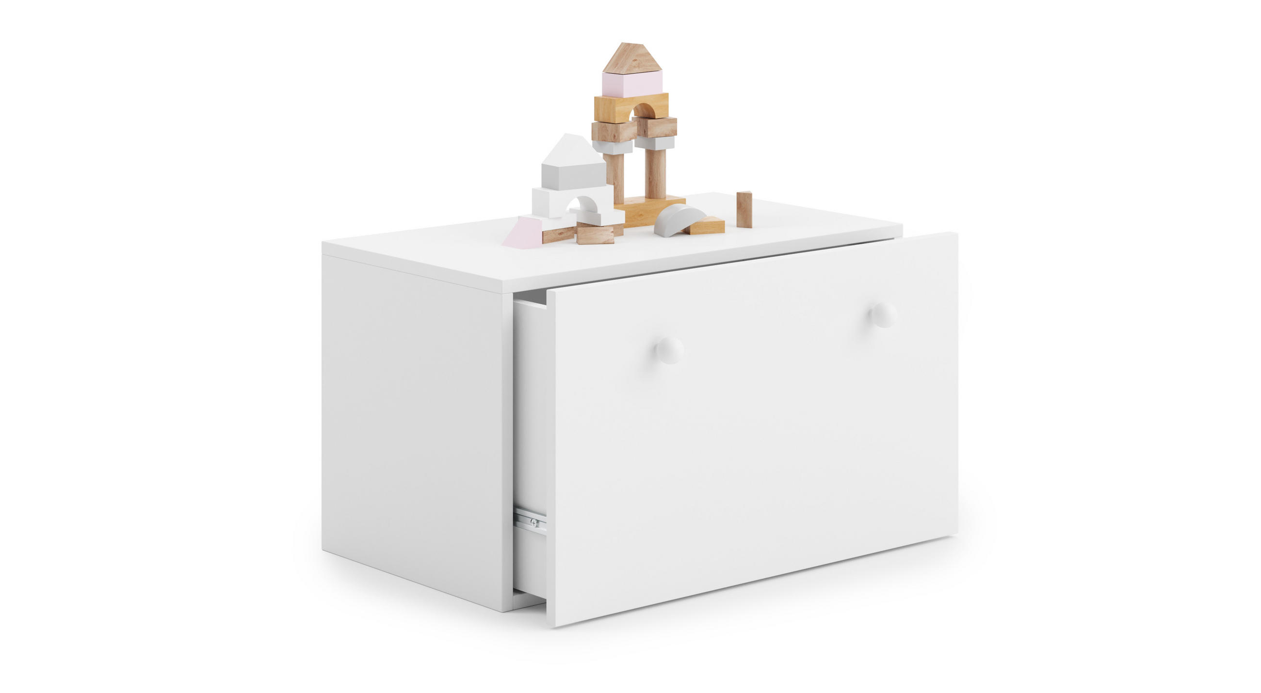 SPIELZEUGTRUHE Inga - Weiß, Holzwerkstoff (71/42cm) - RAUMHIRSCH FURNITURE