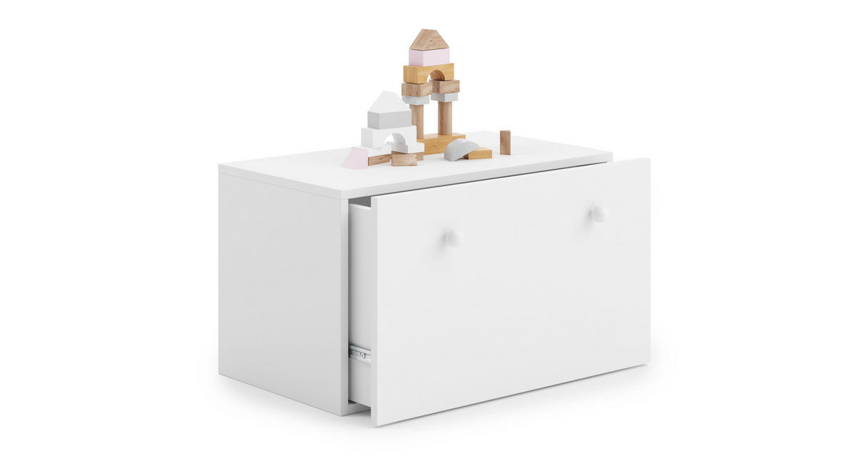 SPIELZEUGTRUHE Inga - Weiß, Holzwerkstoff (71/42cm) - RAUMHIRSCH FURNITURE