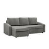ECKSOFA Neo mit abgeschrägter Armlehnen hellgrau - Hellgrau, Textil (231/140cm) - SIMKAM Furniture