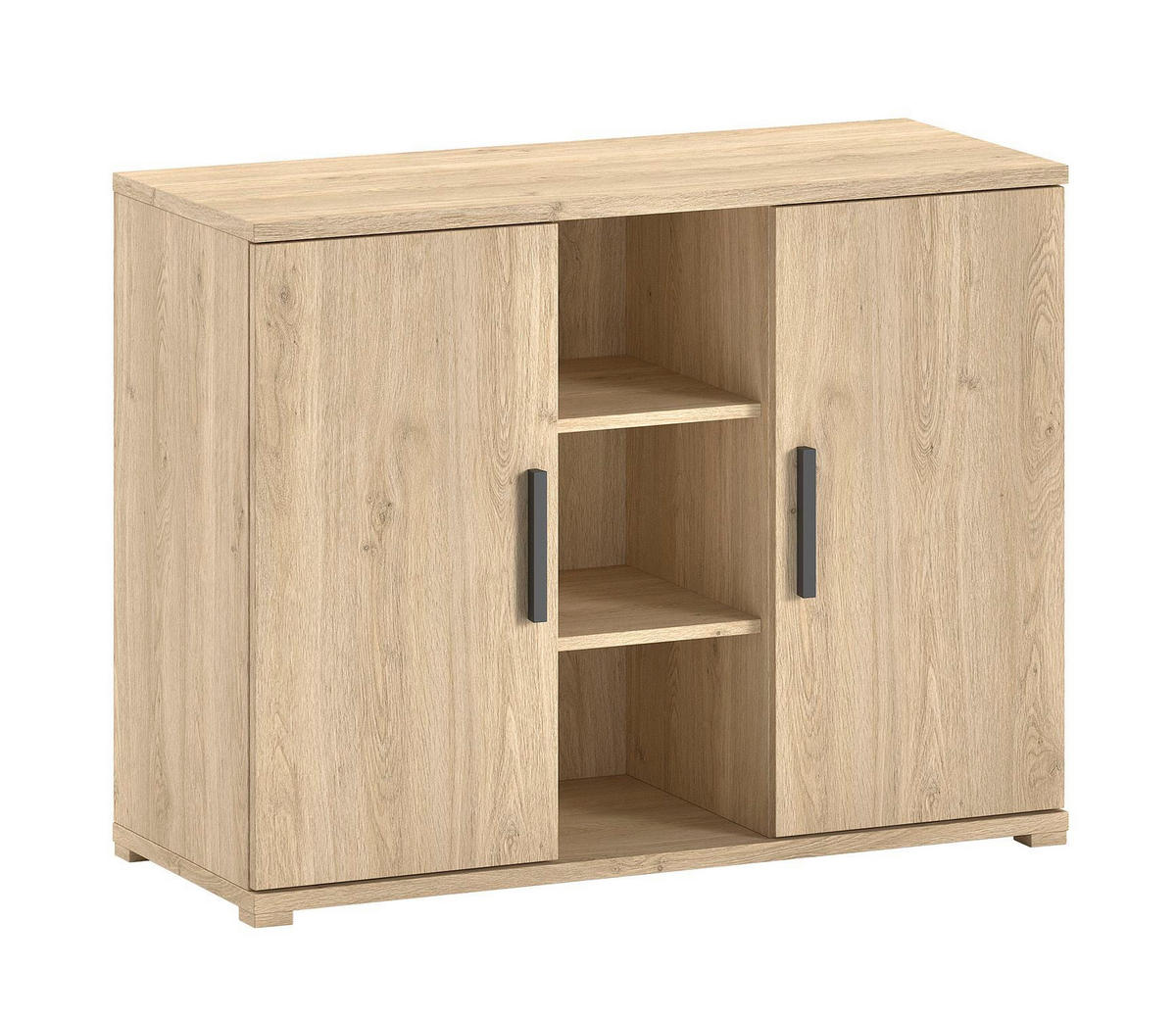 JUGENDZIMMER Set Keelia Eiche Melamin 4tlg Möbel - Eichefarben, Kunststoff (100/1/200cm) - 58aufmkessel