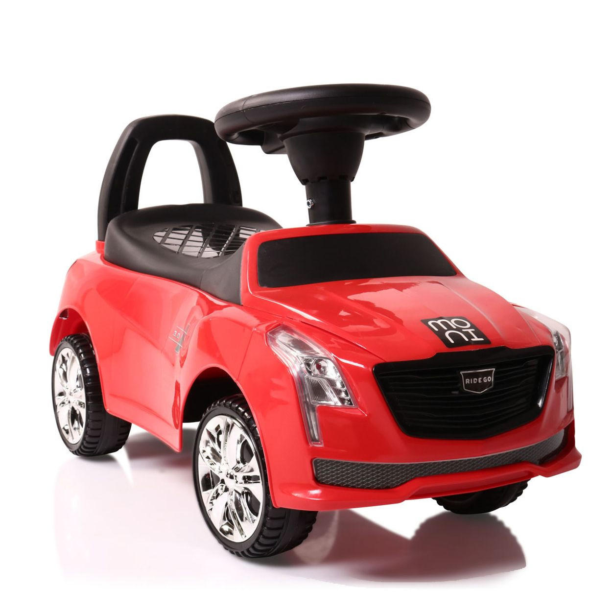 RUTSCHER Leopard JY-Z01D rot mit Musikfunktion, ab 18 Monate bis 25 kg - Rot, Kunststoff (63/29/37cm) - Moni