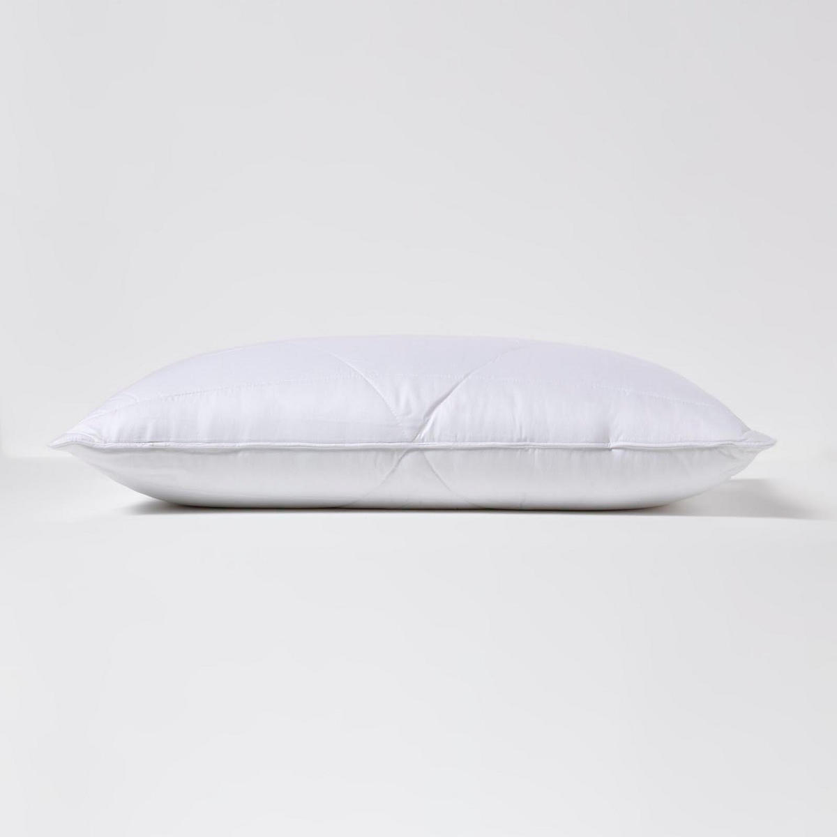 KOPFKISSEN für Rückenschläfer, Bio-Bambus 50/75 cm - Weiß, Textil (50/75cm) - Homescapes