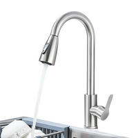 KÜCHENARMATUR Ausziehbar Flexibel Edelstahl - Nickelfarben, Metall (18/38/5cm) - Kaket