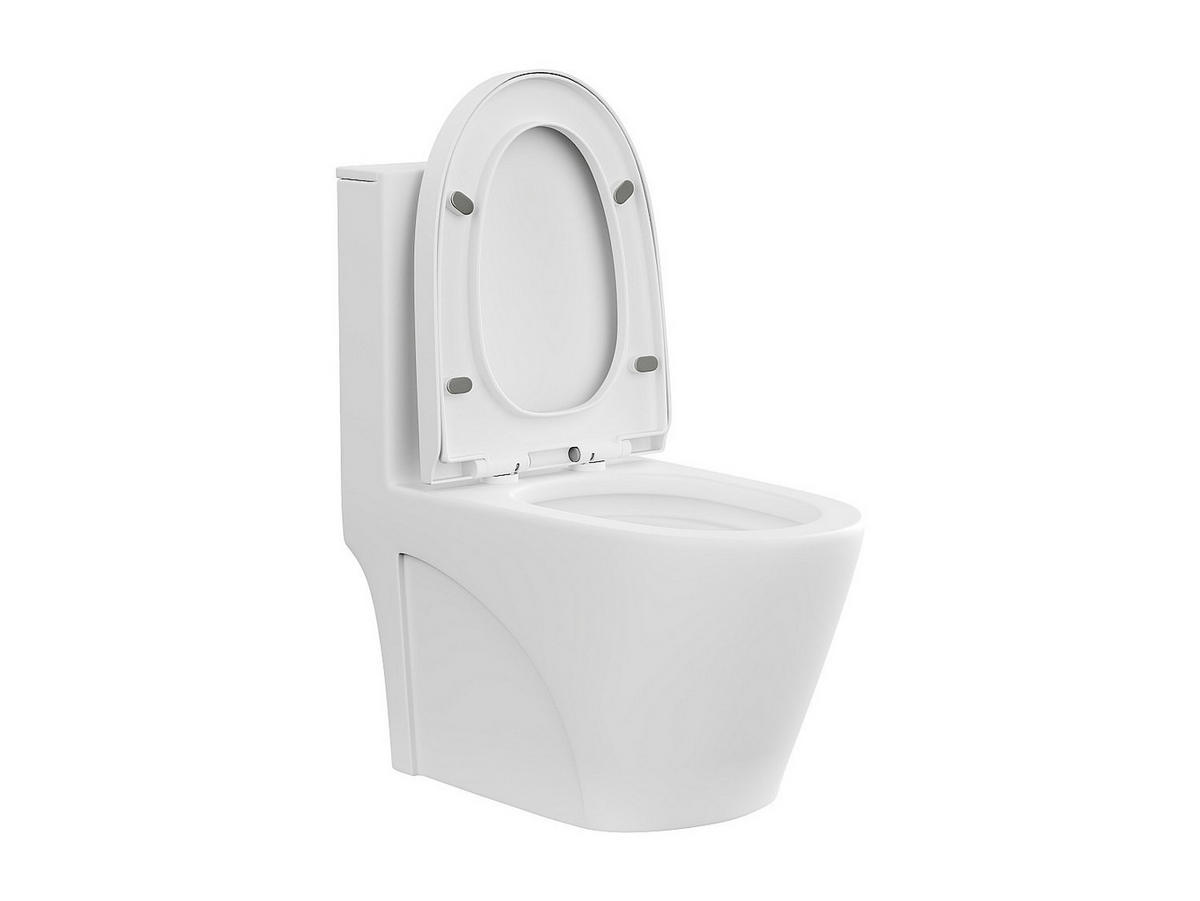 STAND-WC aus Keramik - Weiß matt - Ablauf waagrecht - NAGILAM - Weiß, Keramik (39/78.5/69cm) - Vente-Unique