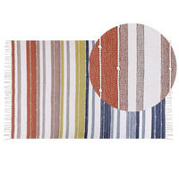 OUTDOOR-TEPPICH Tozakli 200/140 cm - Multicolor, Kunststoff (140/200cm) - Beliani