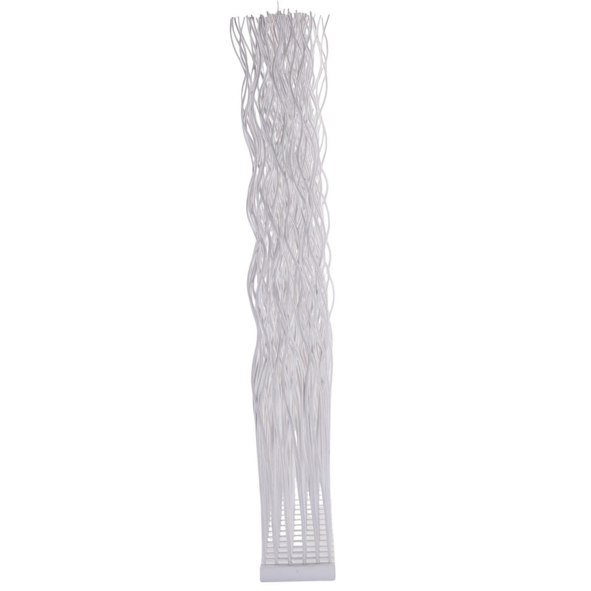 RAUMTEILER Kinki Weidenholz gewellt weiß - Weiß, Naturmaterialien (70/110/17cm) - CREEDWOOD