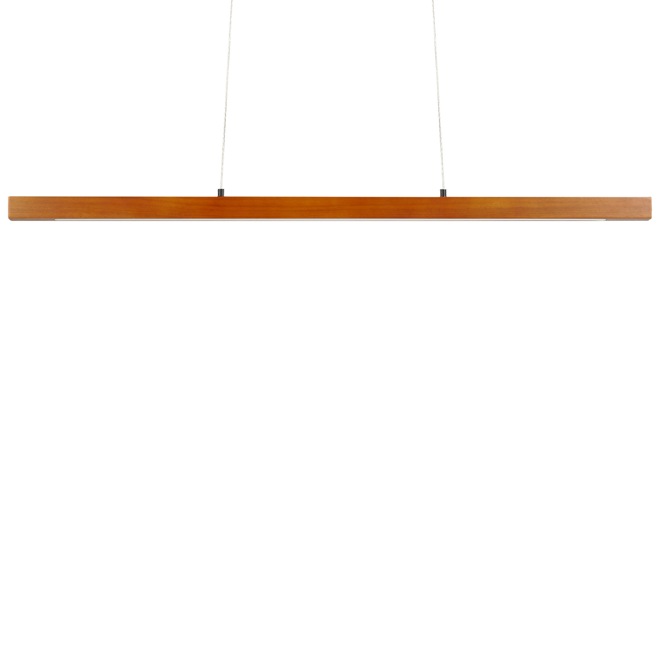 HÄNGELEUCHTE Stewarts 4/115/125 cm - Dunkelbraun, Holz (4/115/125cm) - Beliani