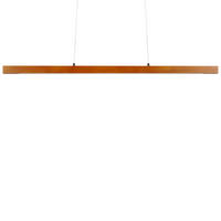 HÄNGELEUCHTE Stewarts 4/115/125 cm - Dunkelbraun, Holz (4/115/125cm) - Beliani
