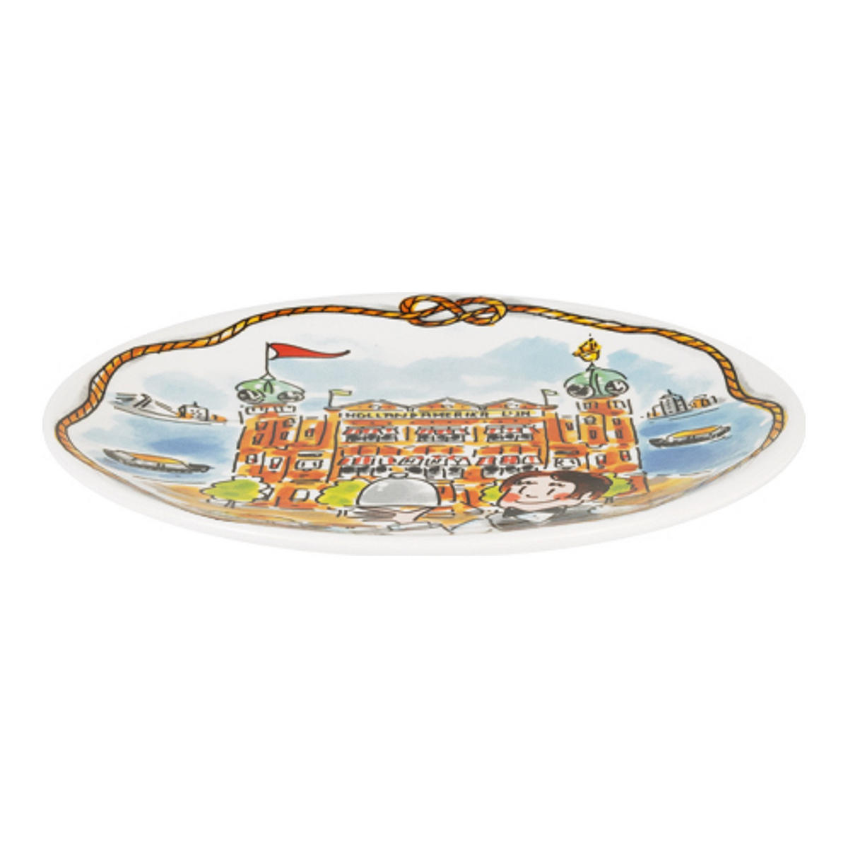TELLER Holland-Amerika Linie Hotel New York in Bunt - 18cm - Multicolor, Keramik (18/18/2cm) - Blond Amsterdam