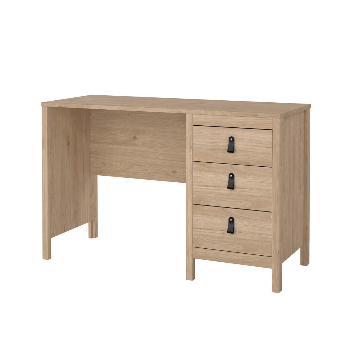 SCHREIBTISCH mit 3 Schubladen barcelone 120,4/48/76,5 cm - Zwetschgeholzfarben, Holzwerkstoff (120.4/48/76.5cm) - Calicosy